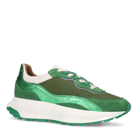 sneaker met groen dames